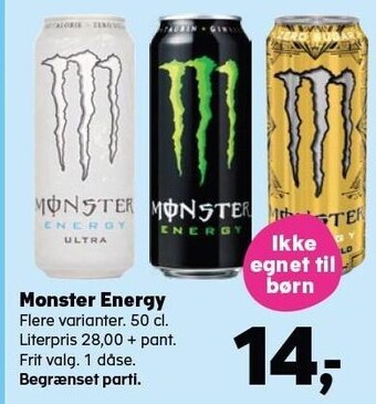Kvickly Monster energy tilbud