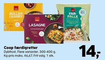 Kvickly Coop færdigretter tilbud