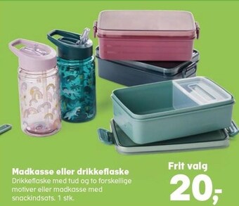 Madkasse eller drikkeflaske