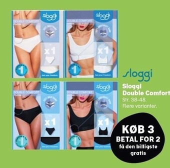 Kvickly Sloggi double comfort køb 3 betal for 2 tilbud