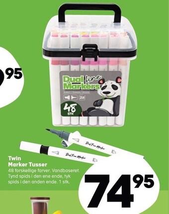 Kvickly Twin marker tusser tilbud