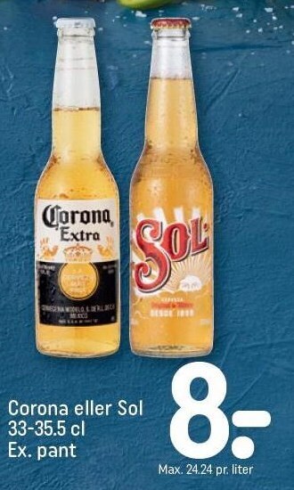 REMA 1000 Corona eller sol tilbud