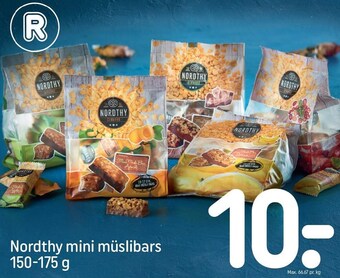 REMA 1000 Nordthy mini müslibars tilbud