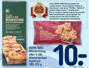 Rema 1000 wienerstang eller 4 stk. wienerpekan