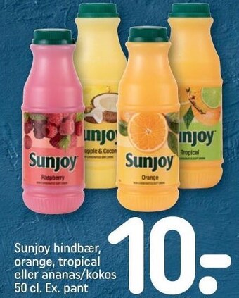 Sunjoy hindbær, orange tropical eller ananas/kokos