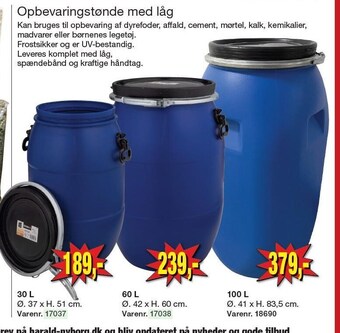 Harald Nyborg Opbevaringstønde med låg tilbud