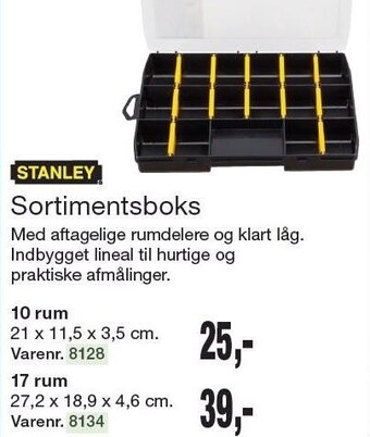 Harald Nyborg Stanley sortimentboks tilbud