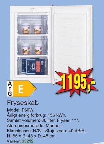 Harald Nyborg Aeg fryseskab tilbud