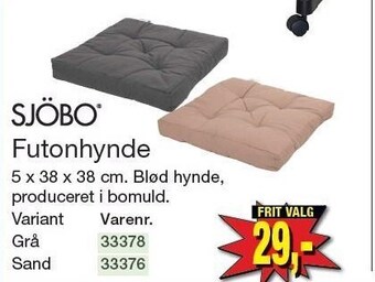 Harald Nyborg Sjöbo futonhynde tilbud