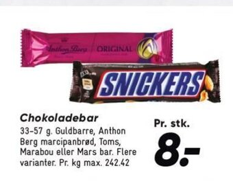 Bilka Chokoladebar tilbud
