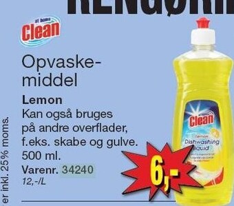 Harald Nyborg Clean opvaskemiddel tilbud