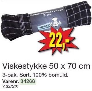 Harald Nyborg Viskestykke 50 x 70 cm tilbud