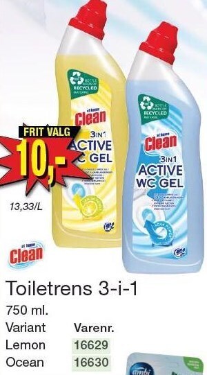 Harald Nyborg Clean toiletrens 3-i-1 tilbud