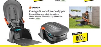 Harald Nyborg Gardena garage til robotplæneklipper tilbud