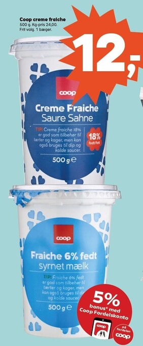 SuperBrugsen Coop creme fraiche tilbud