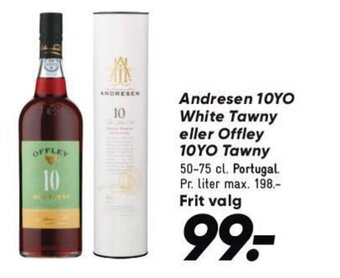 Bilka Andresen 10YO White Tawny eller Offley 10YO Tawny tilbud