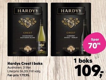 Hardys crest i boks