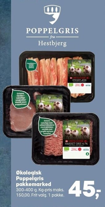 SuperBrugsen Økologisk poppelgris pakkemarked tilbud