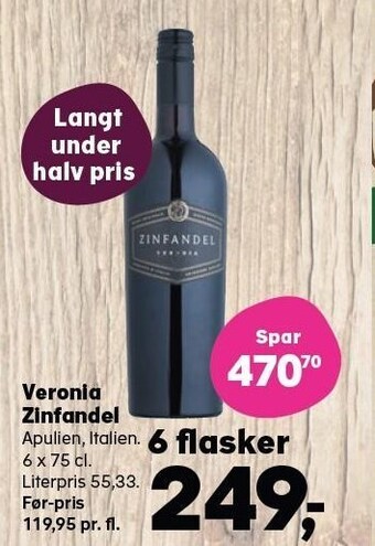 SuperBrugsen Veronia zinfandel tilbud