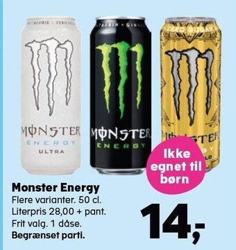 SuperBrugsen Monster energy tilbud