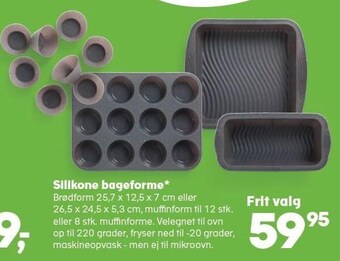 Silikone bageforme
