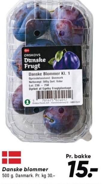 Danske blommer