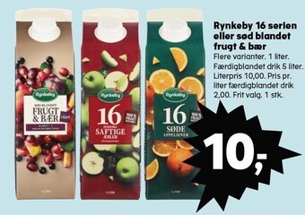 SuperBrugsen Rynkeby 16 serien eller sød blandet frugt & bær tilbud