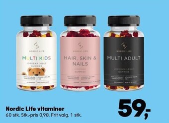 SuperBrugsen Nordic life vitaminer tilbud