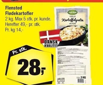 Calle Flensted flødekartofler 2 kg tilbud
