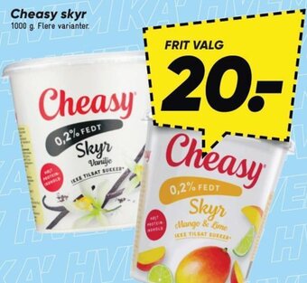 Bilka Cheasy skyr 1000 g tilbud