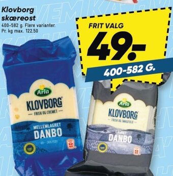 Bilka Klovborg skæreost tilbud