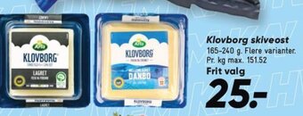Bilka Klovborg skiveost tilbud