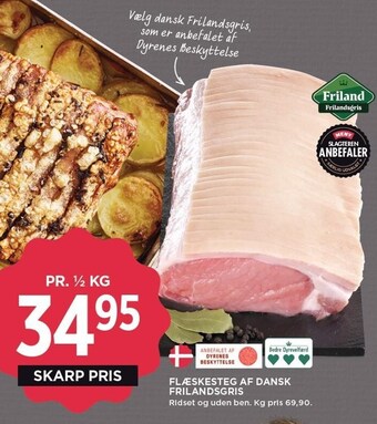 MENY Flæskesteg af dansk frilandsgris tilbud