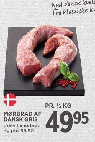 MENY Mørbrad af dansk gris tilbud