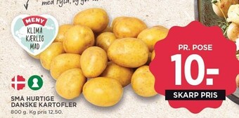 MENY Små hurtige danske kartofler tilbud