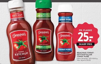 MENY Beauvais tomatketchup eller tomat puré tilbud