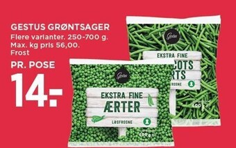 Gestus grøntsager