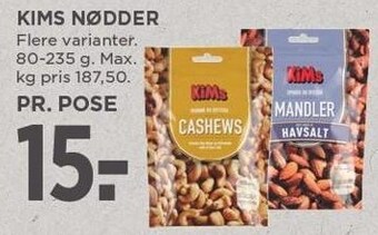 MENY Kims nødder tilbud