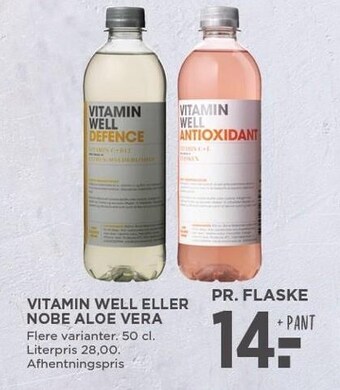 MENY Vitamin well eller nobe aloe vera tilbud