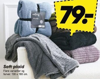 Bilka Soft plaid tilbud