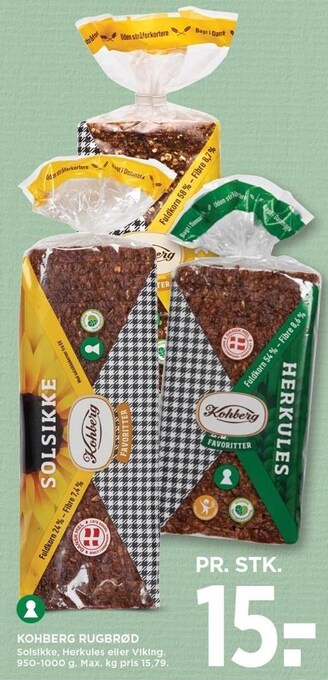 MENY Kohberg rugbrød tilbud