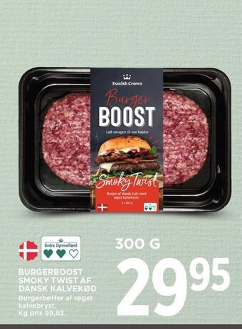MENY Burgerboost smoky twist af dansk kalvekød tilbud
