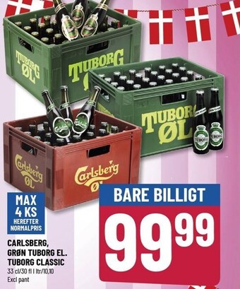 Løvbjerg Carlsberg, grøn tuborg el. tuborg classic tilbud