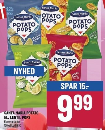 Løvbjerg Santa maria potato el. lentil pops tilbud