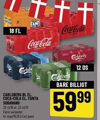 Løvbjerg Carlsberg øl el. coca-cola el. fanta sodavand tilbud