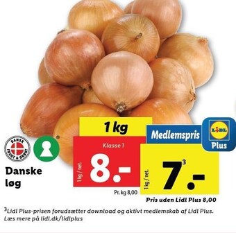 Lidl Danske løg tilbud