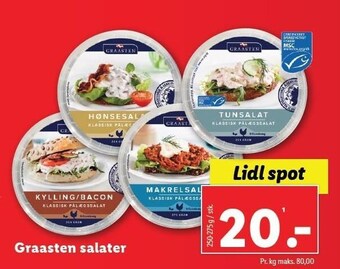 Lidl Graasten salater tilbud