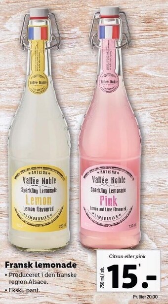 Lidl Fransk lemonade tilbud