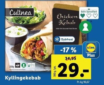 Lidl Kyllingekebab tilbud