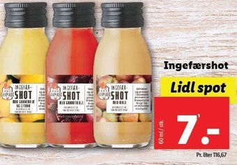 Lidl Ingefærshots tilbud